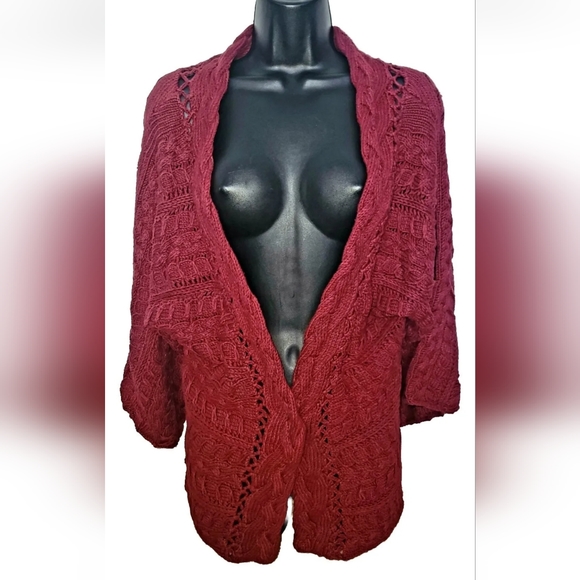 Chunky Knit City UNLTD Sweater Bell Sleeves Knit Womens size Large Excellent! - Picture 1 of 9